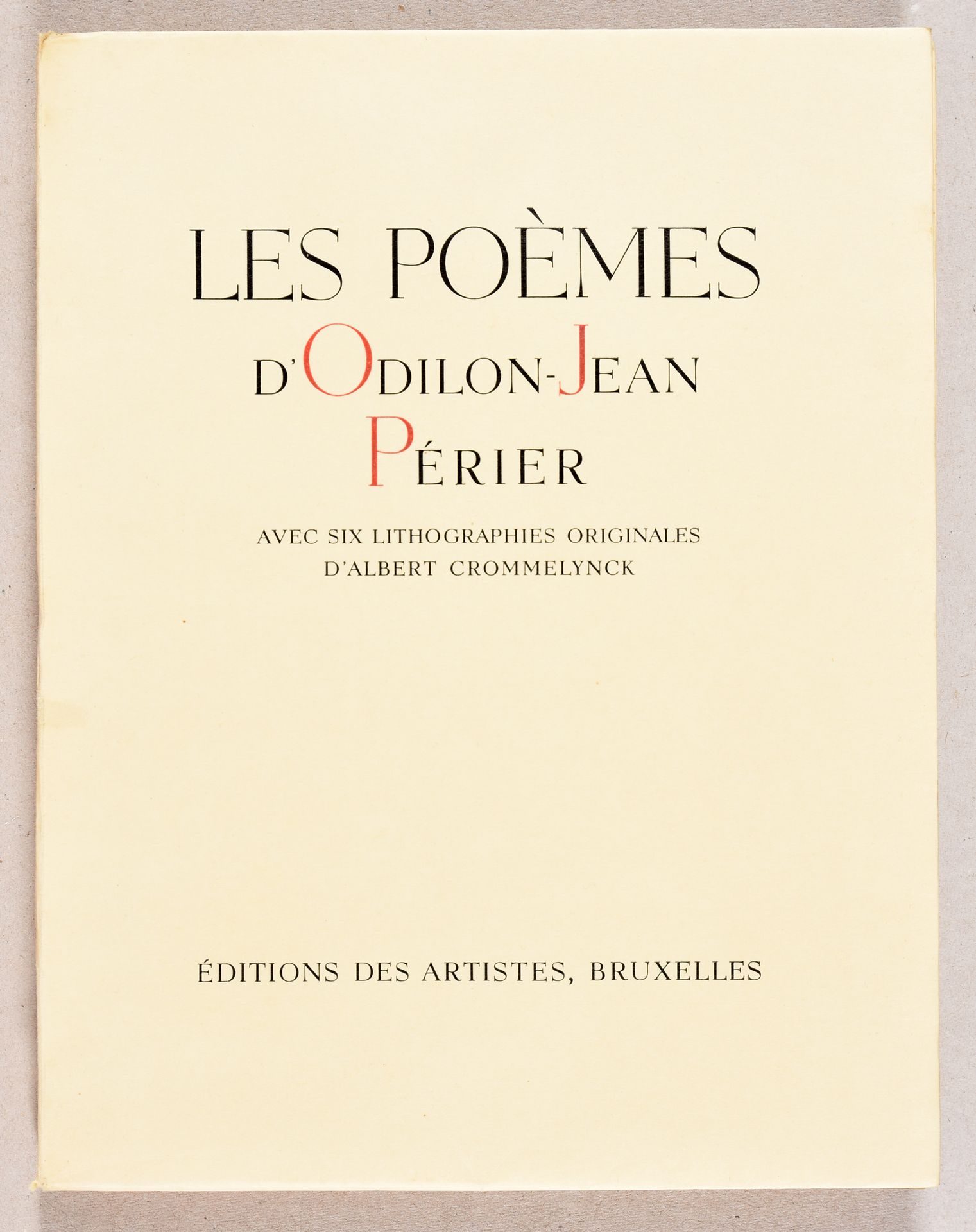 Odilon-Jean Périer: omslag, boek en grafische echo’s.