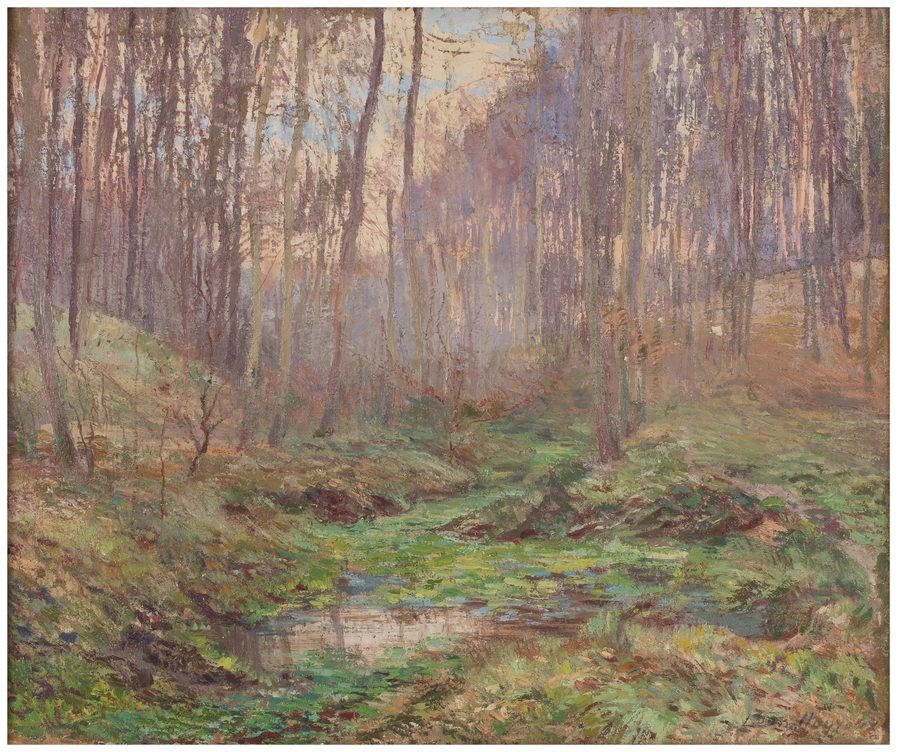 Tentoonstellingen en Rood Klooster: onderbos, boslanen, postkaart en herinneringen aan het Rood Klooster.